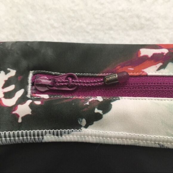 Lululemon Women Run Inspire Crop II Pant Pigment Wave Multi Black Luxtreme 6 - Picture 7 of 8